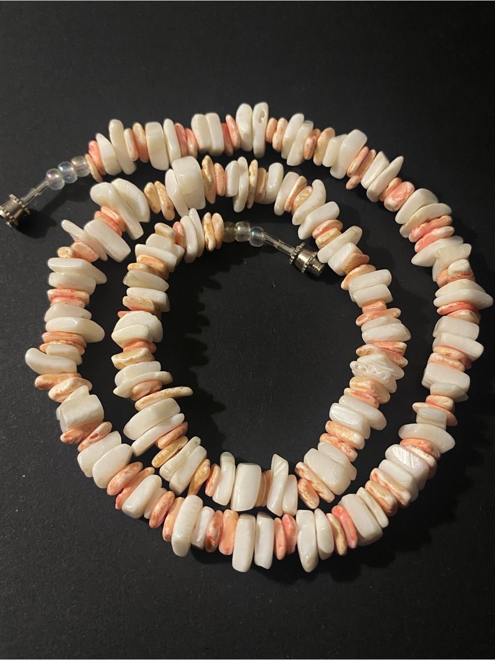 Vintage Heishi Shell Necklace Beachwear Surfer Chocker Bohemian Southwestern - Picture 9 of 15
